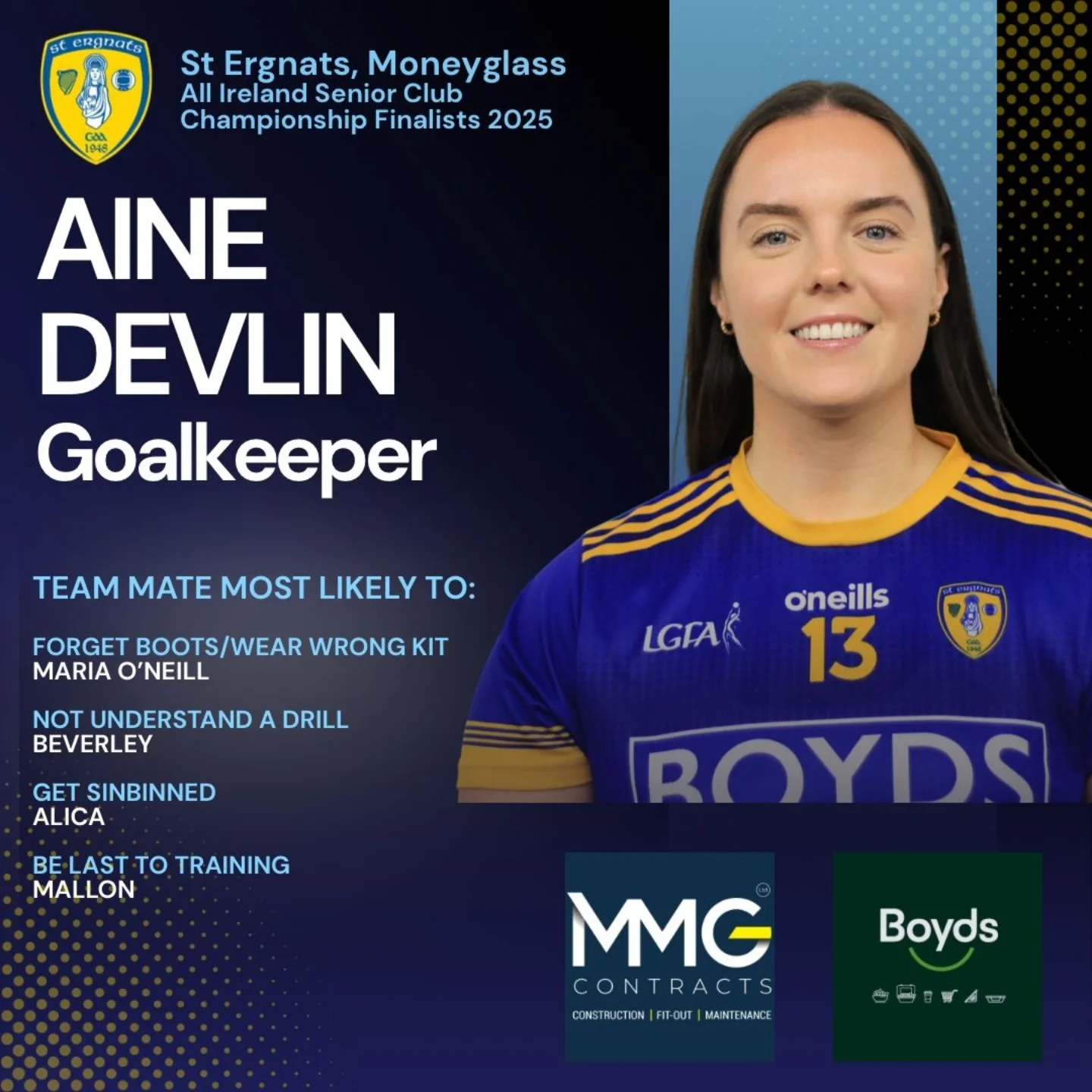 Meet the first batch of player... - St Ergnats GAC Moneyglass | Facebook