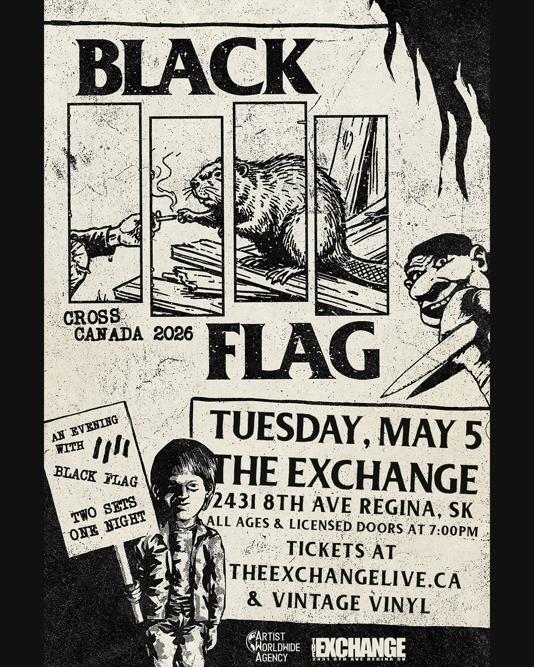 💥 TONIGHT: Black Flag DOORS: 6PM | SHOW: 7PM | 18+ 🎟️ → hive