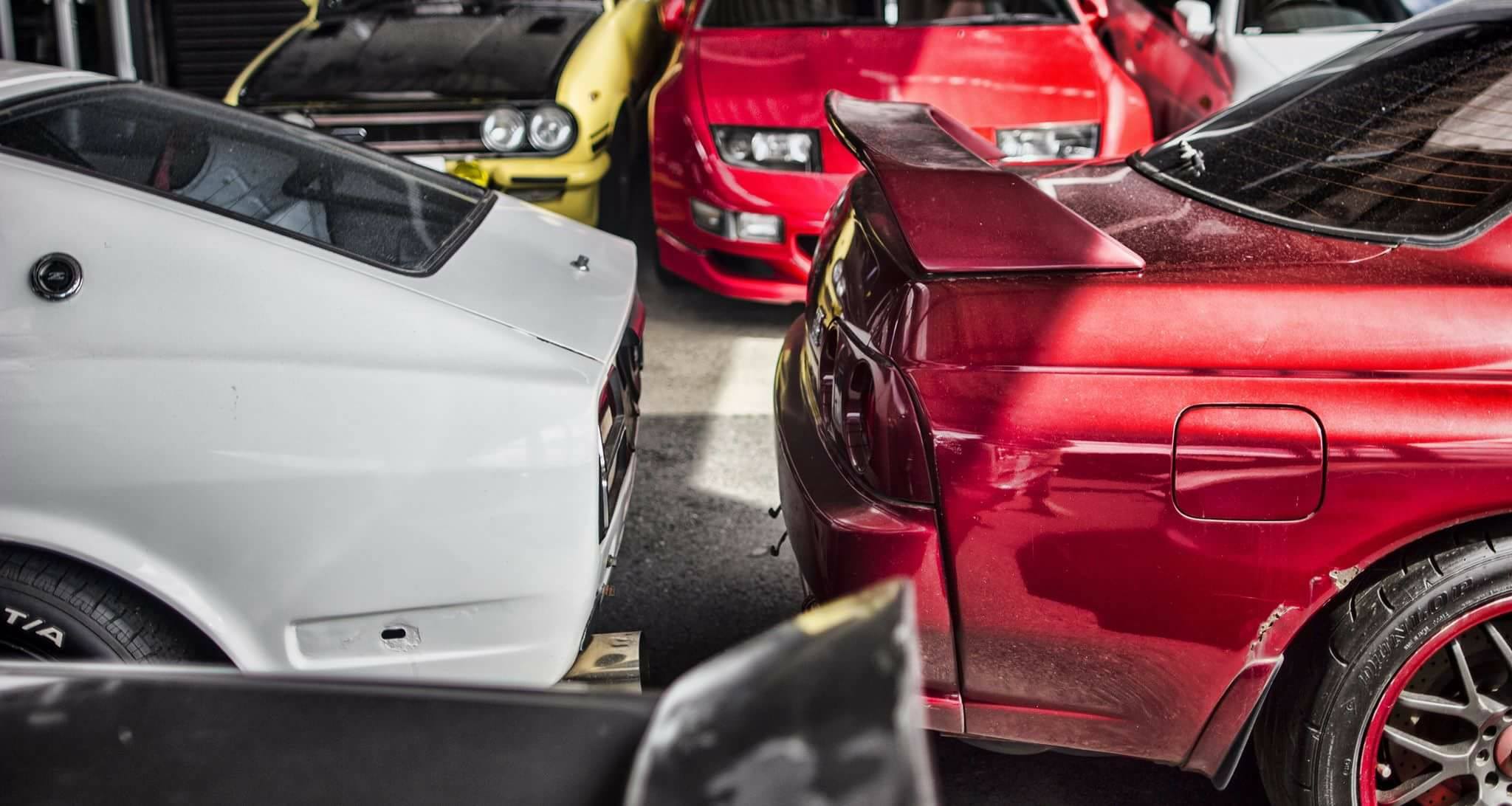 Rocky Auto's garage! 👌🔰 Credit: By Flavien Vidal Old Japanese Cars