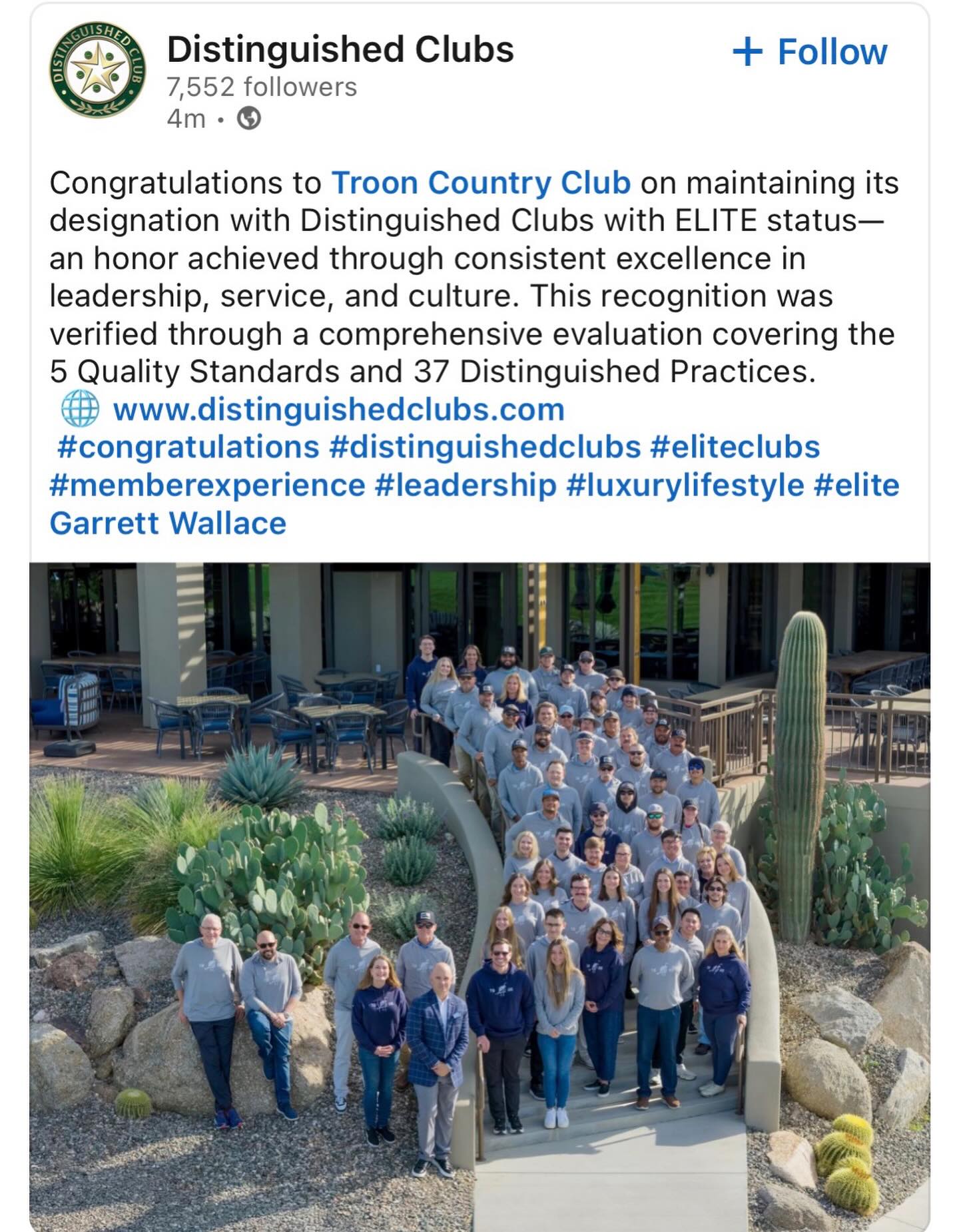 We are honored to share that Troon... - Troon Country Club | Facebook