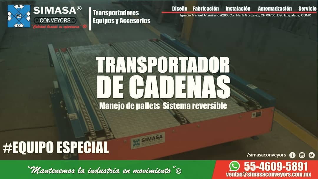 Manten la estabilidad de tu carga con... - Simasa Conveyors