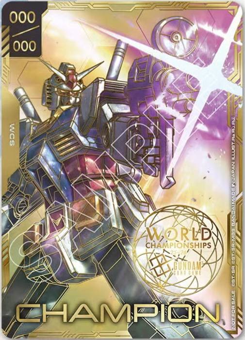 The Gundam Card Game World Final Prizing has been revealed! Gold