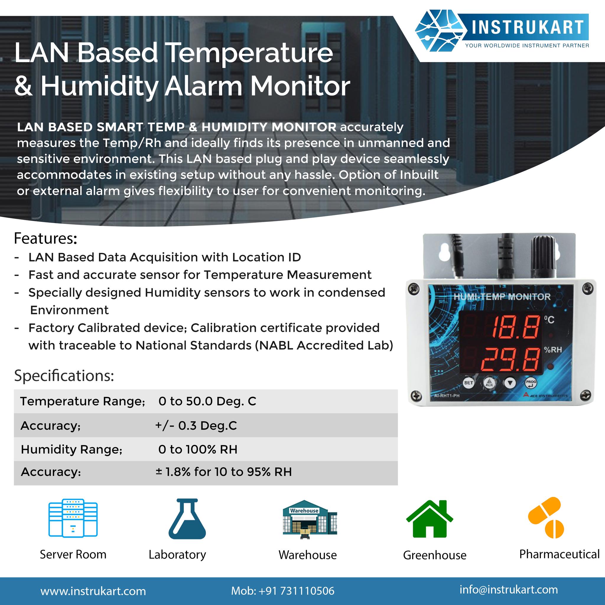 Instrukart Holdings - Server Room Temperature and Humidity Monitor is a ...