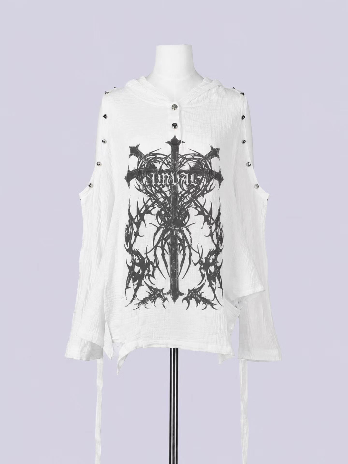 IMVAL×GALFY / Doll Dog 大萌袖 L/S TEE［BLK］ IMV056-BLK ￥14,300