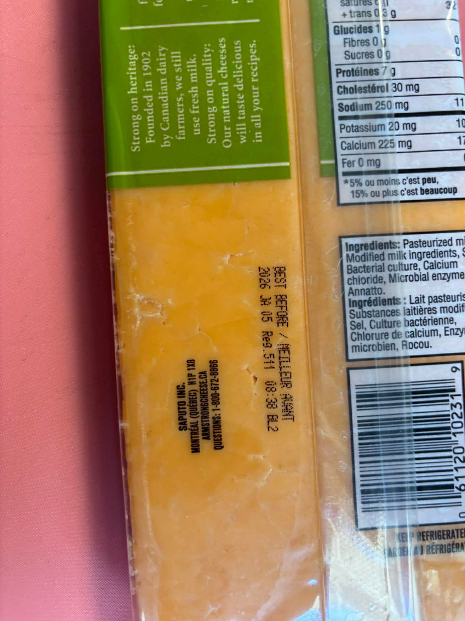 Moldy cheese purchased at Walmart in Portage | Portage la Prairie, MB