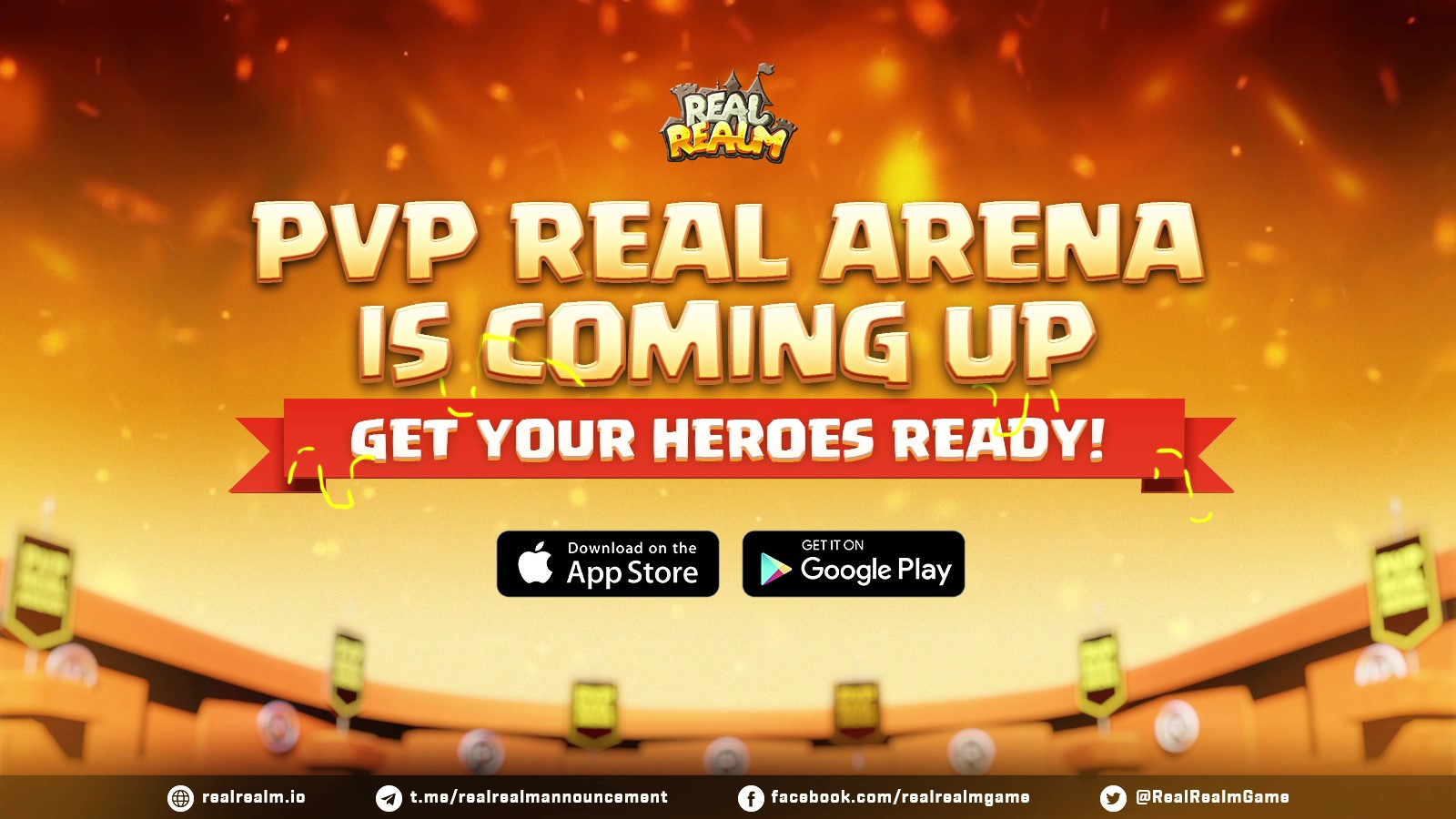 Real Realm - ⚔️ 1 hour left, the fiery battlefield will begin Get your ...
