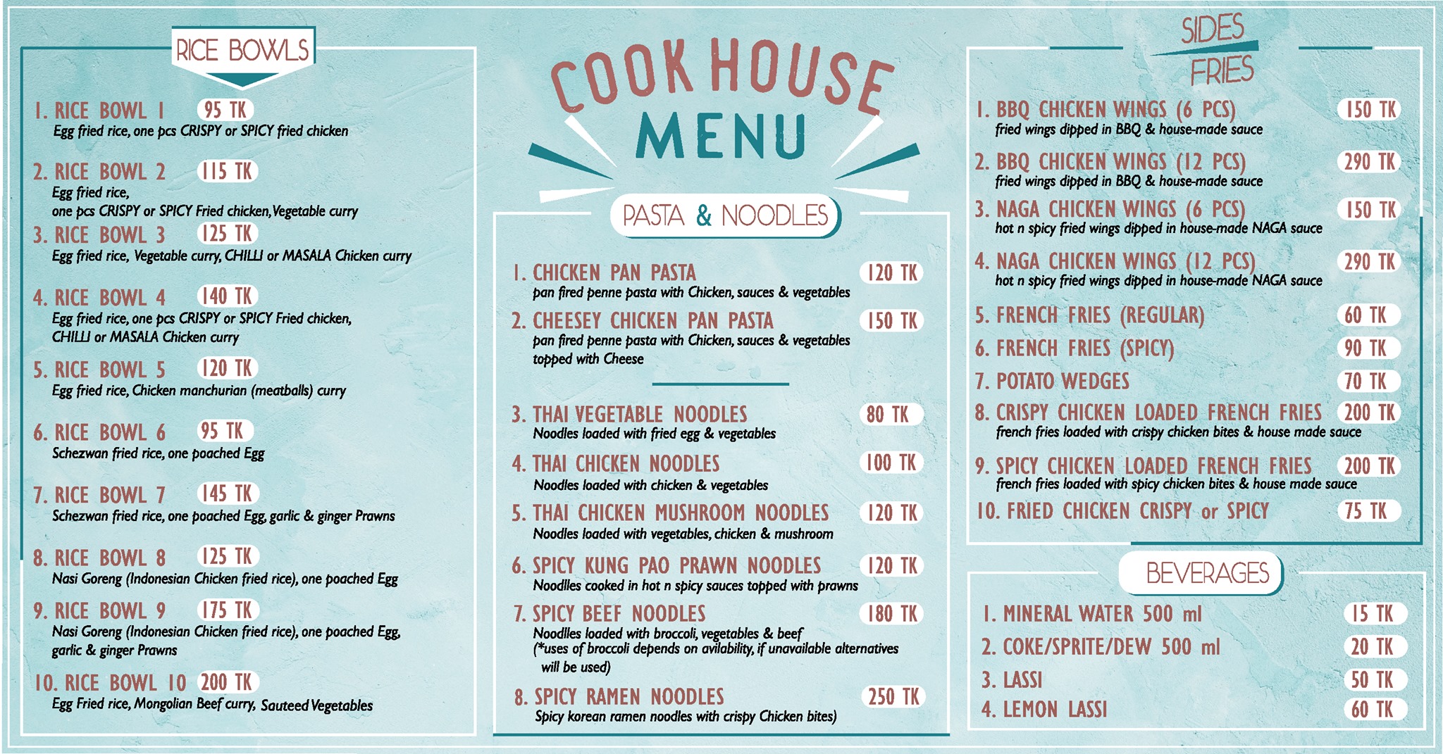 COOK HOUSE - Our new extended menu is now live on FoodPanda/ Shohoz ...