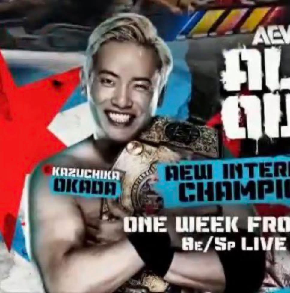 Okada is holding the International Championship for his dear life