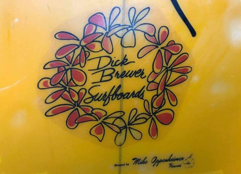 Dick Brewer Surfboard shaped by Linden-Hawaii