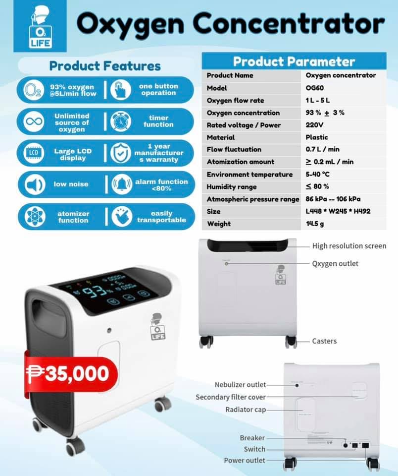 O2 Life Oxygen Concentrator | San Juan
