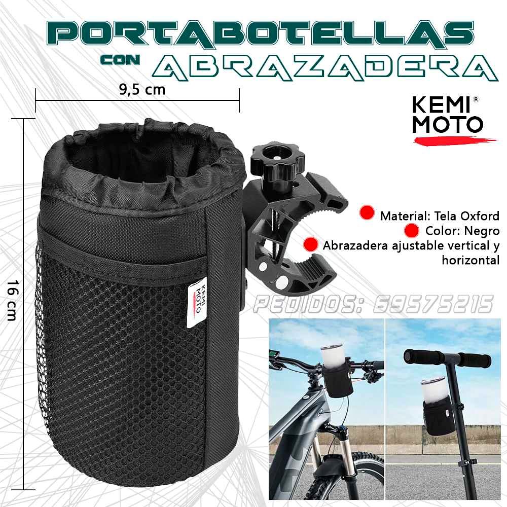 Portabotellon con Abrazadera para Bici moto scooter - Bicycle ...