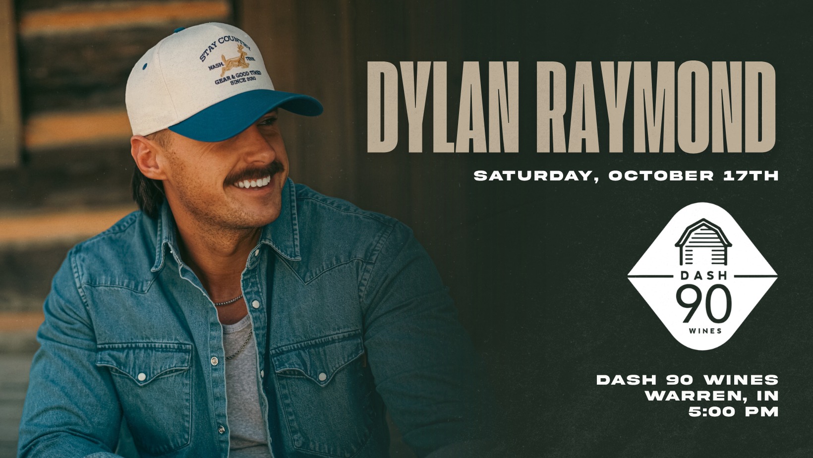 Nashville Recording Artist: Dylan Raymond at Dash 90 Wines