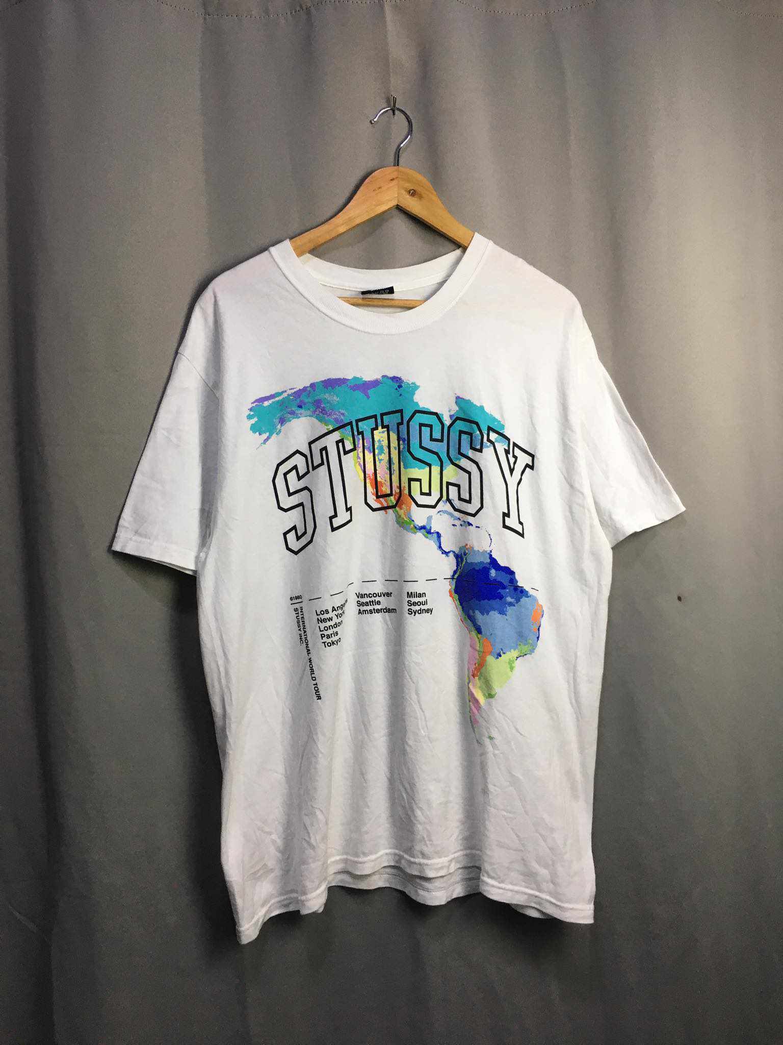 Stussy World Tour Excellent Condition Size:Large 
