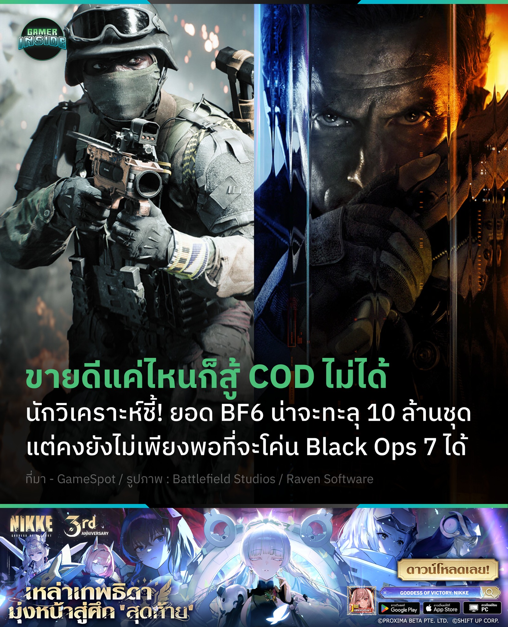 Gamer - Battlefield 6 ยังแรงไม่หยุด! นักวิเคราะห์คาด ยอดขายทะลุ 10 ล้าน ...