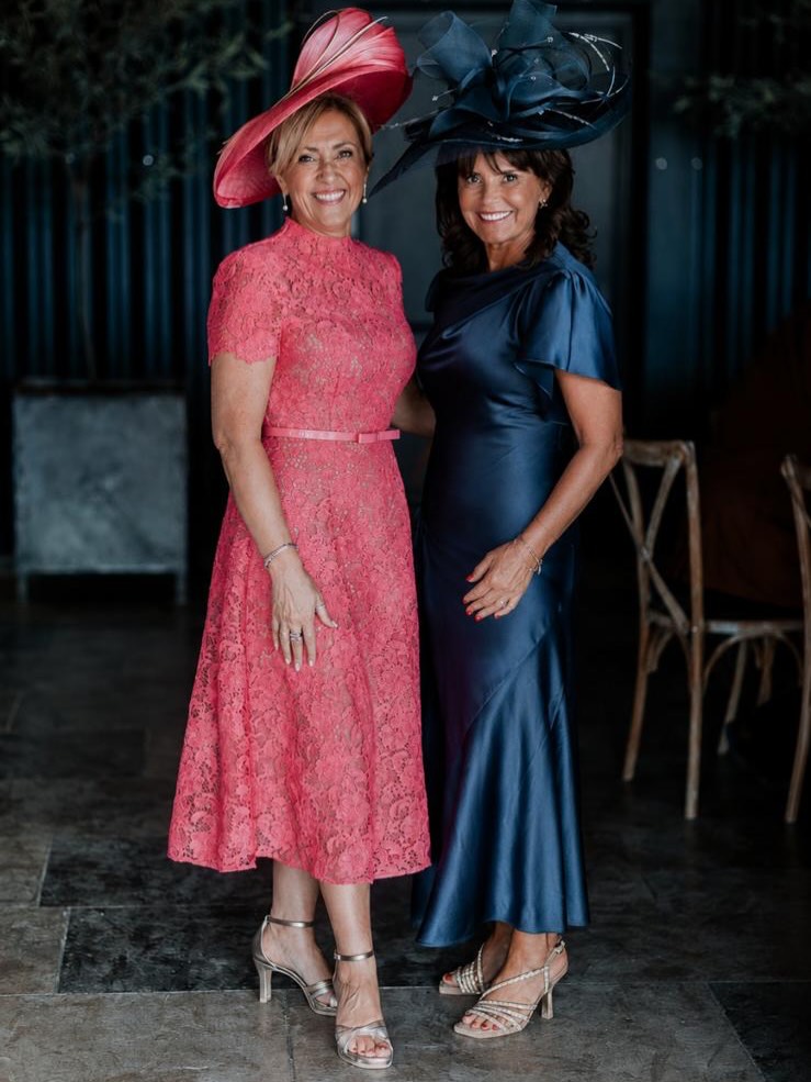 formal dress with fascinator Absolutely beautiful! What a perfect match 👌 #fascinator #weddinghat #motherthebride #motherofthegroom #millinery Spring Formal Collection