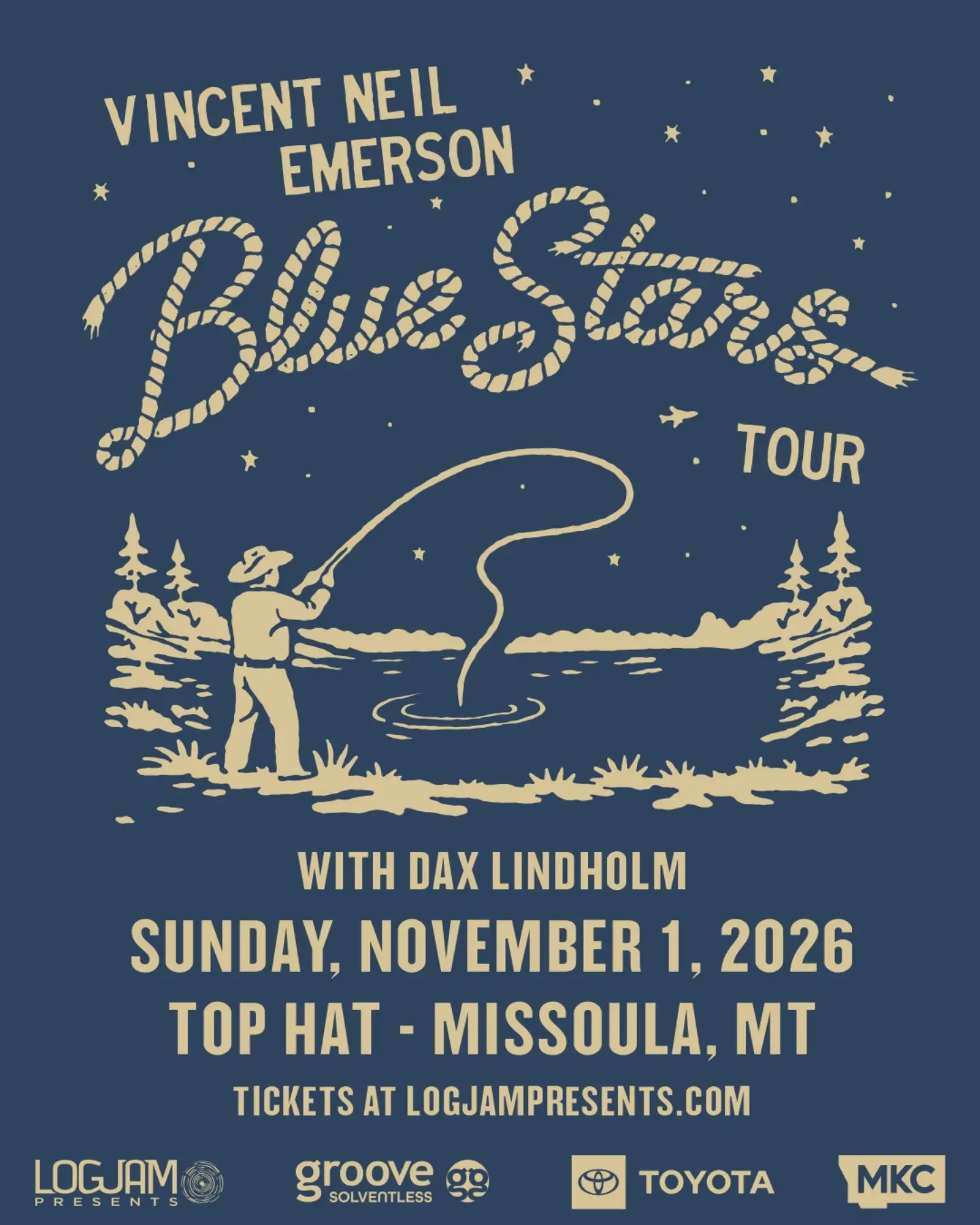 Vincent Neil Emerson's Blue Stars Tour at Top Hat Lounge in