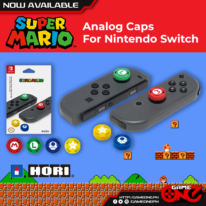 Game One PH - Hori Super Mario Analog Caps for Nintendo...