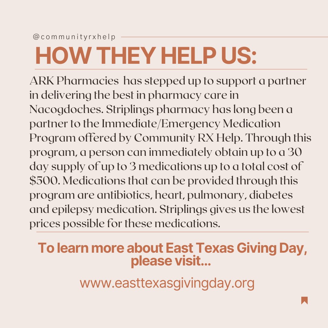 Community RX Help | Nacogdoches TX