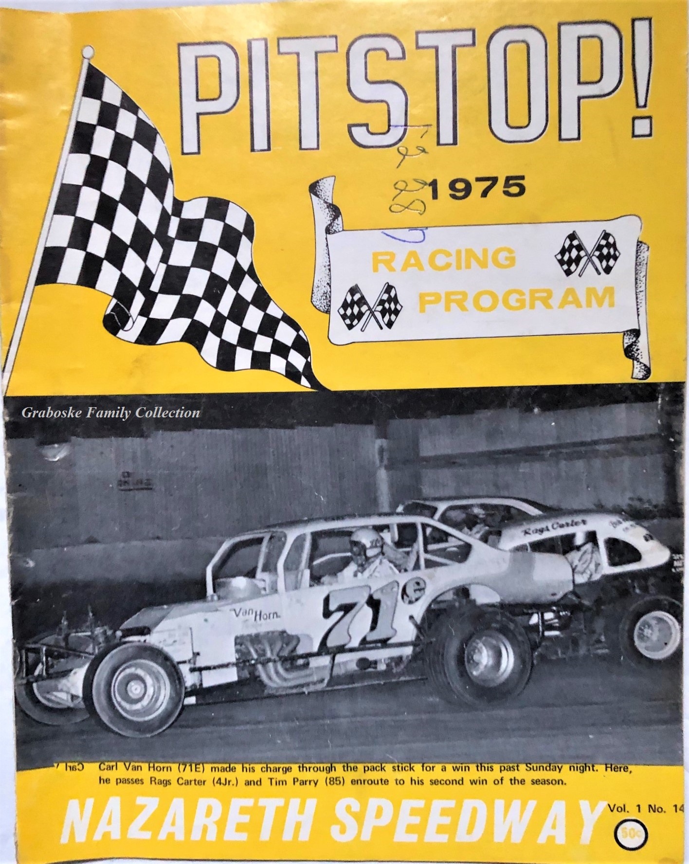 Vintage racing cars at Orange County Fair Speedway
