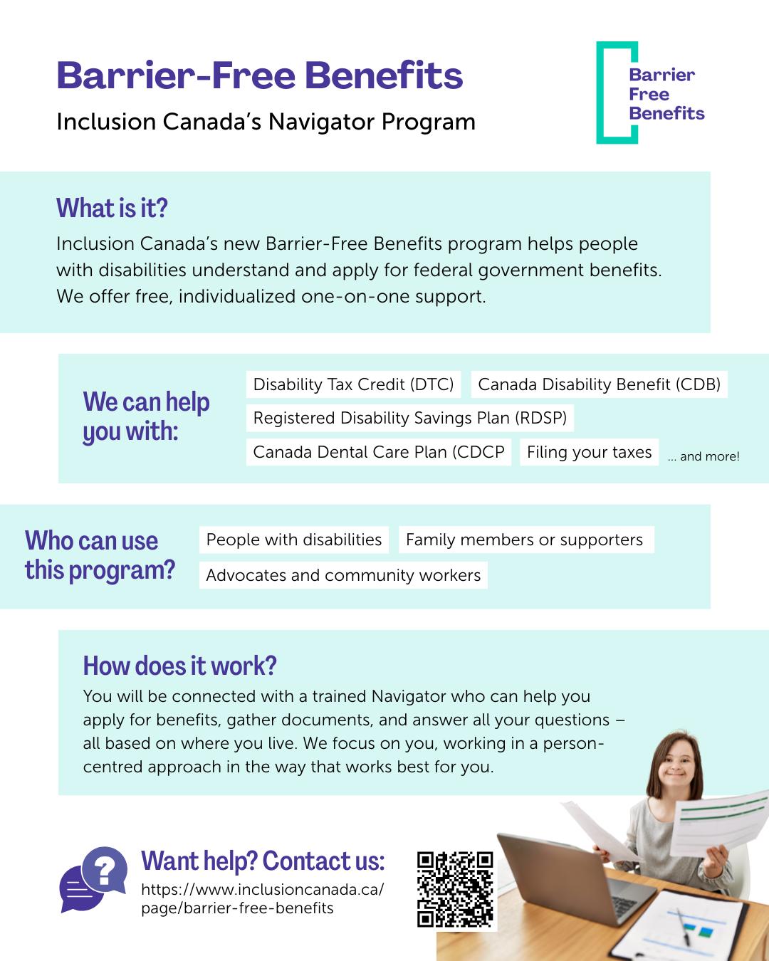 Inclusion - 📣 REMINDER: Our program Barrier-Free Benefits helps people ...