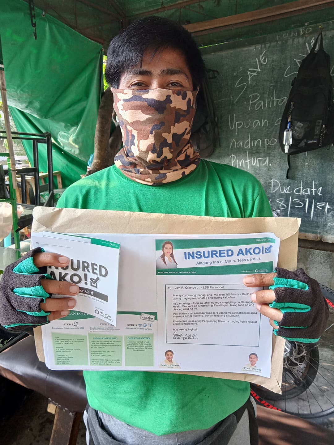 Tess de Asis - Nagbigay po tayo ng TESSurance Cards sa Brgy. San ...