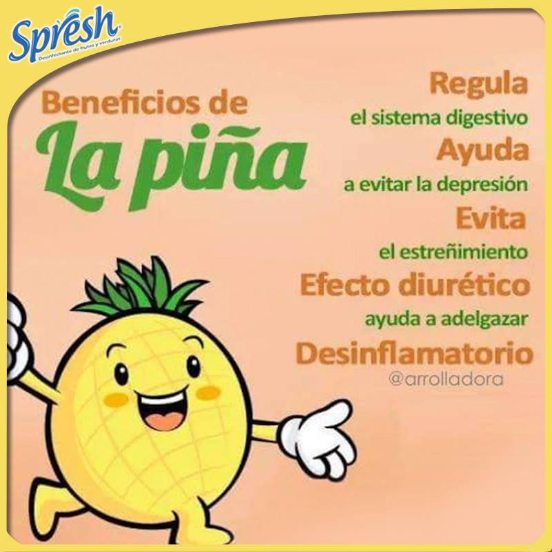Spresh - #SabíasQué la piña… #Spresh #Desinfectante