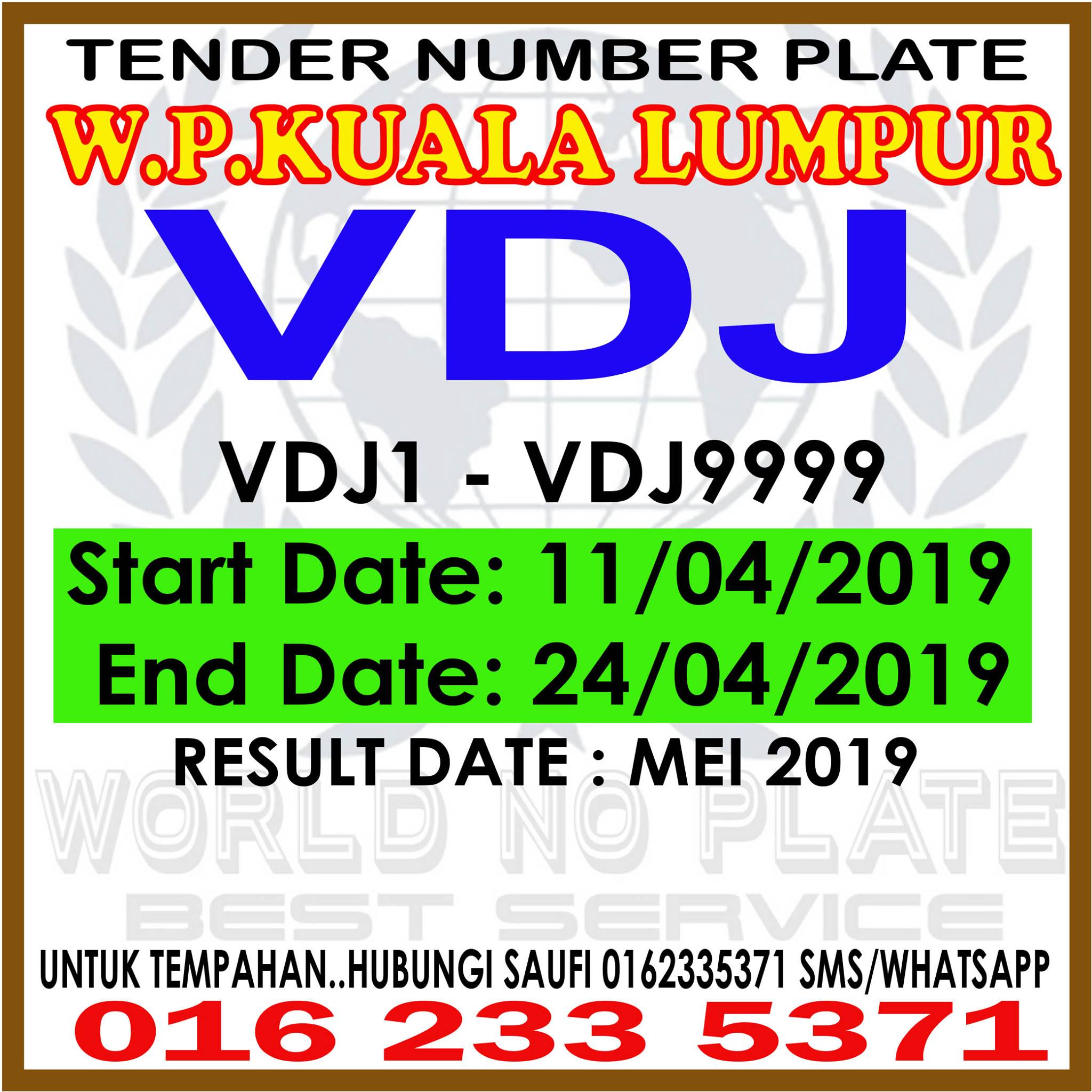 Tempahan nombor plat dan tender number plate