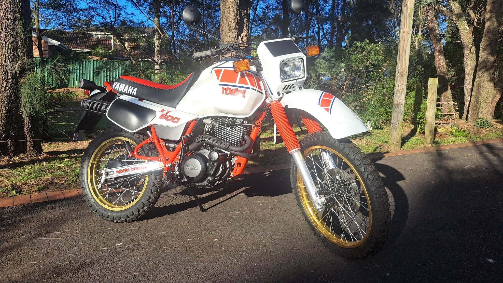 Restored 1983 Yamaha XT600Z Tenere motorcycle