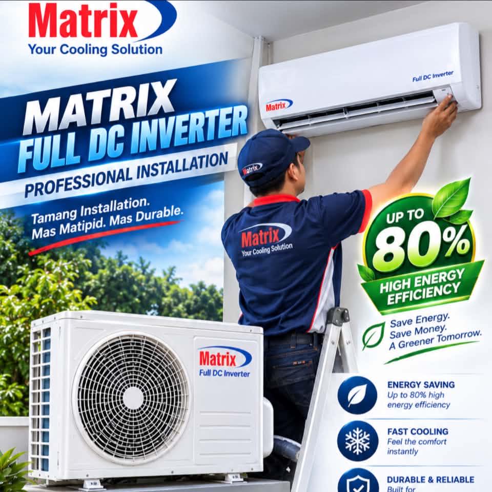 🔥 FLEXING OUR MATRIX FULL DC INVERTER! 🇯🇵 ️ Looking for an aircon na ...