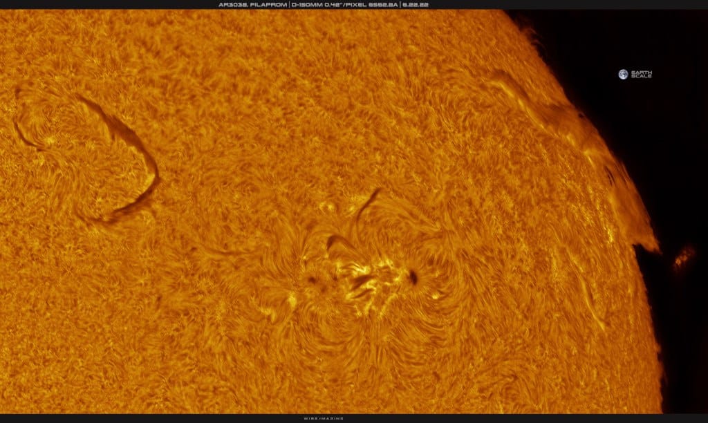 A solar filament is an enormous... - Universe Observatory
