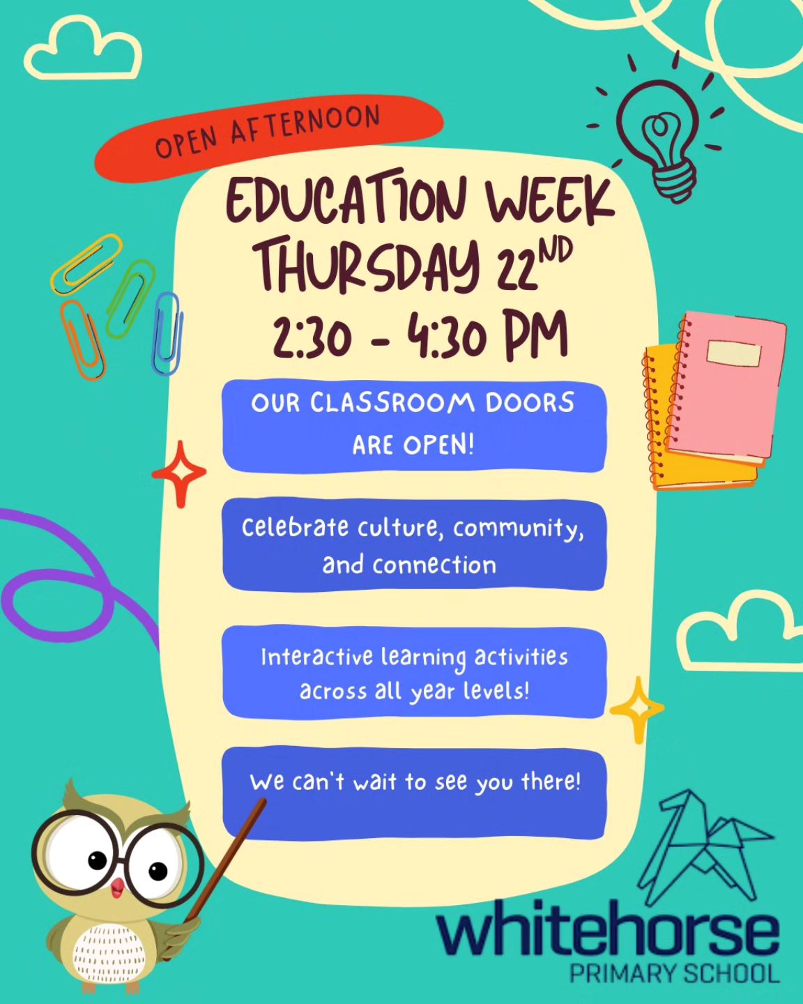 Whitehorse - Celebrate Education Week with Us! Open Classroom: 2:30 – 4 ...
