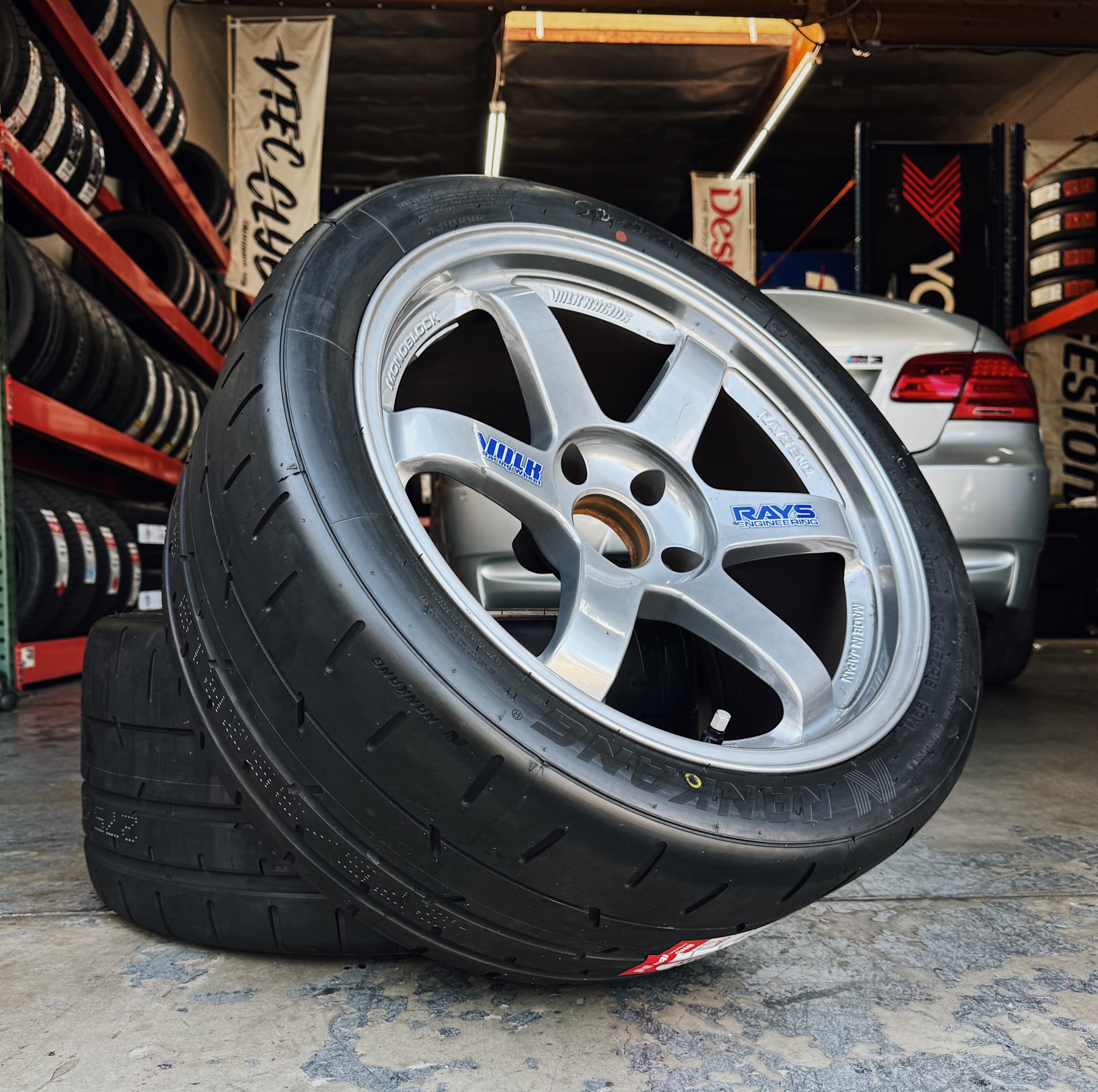 235/40/18 Falken Azenis RT615K+ on 18x9.5 Volk TE37 wheels