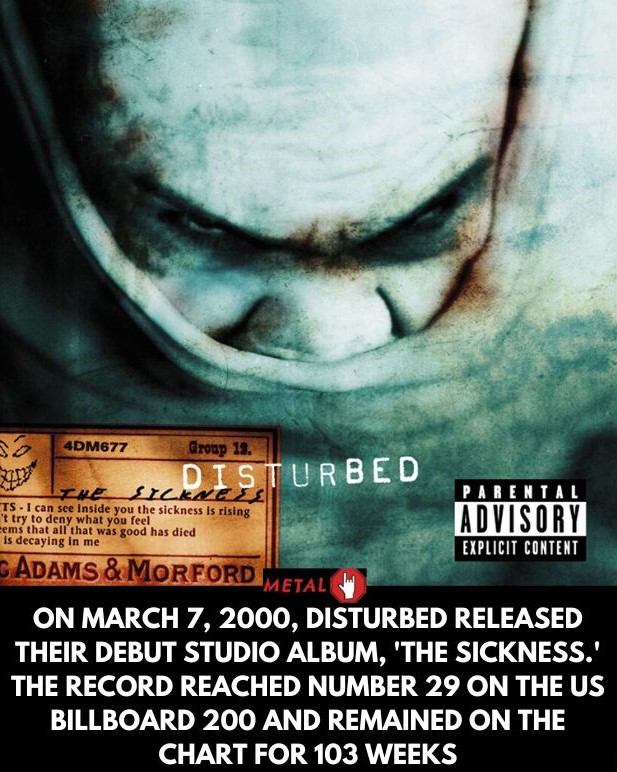 On March 7, 2000, Disturbed released their debut studio album