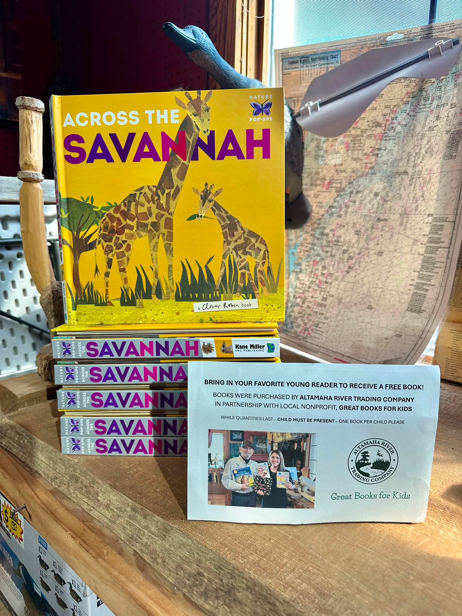 Free pop-up book for kids at Altamaha River Trading Company