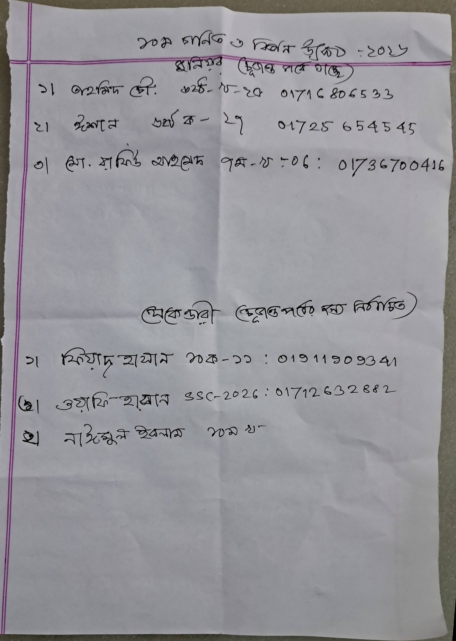 Rajbari Govt. High School Math and Science Club