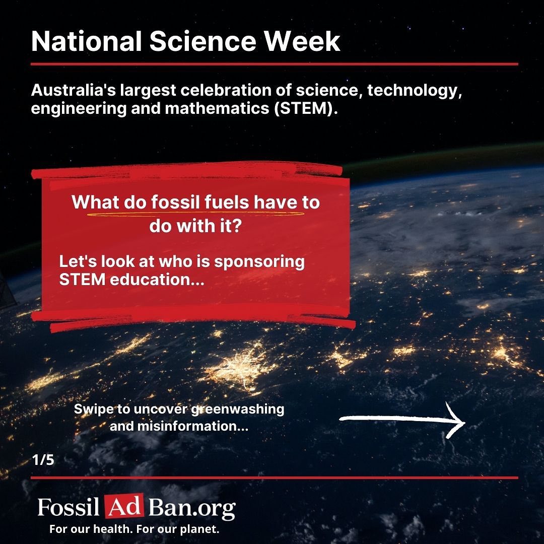 Fossil Ad Ban - Let's celebrate National Science Week by... | Facebook