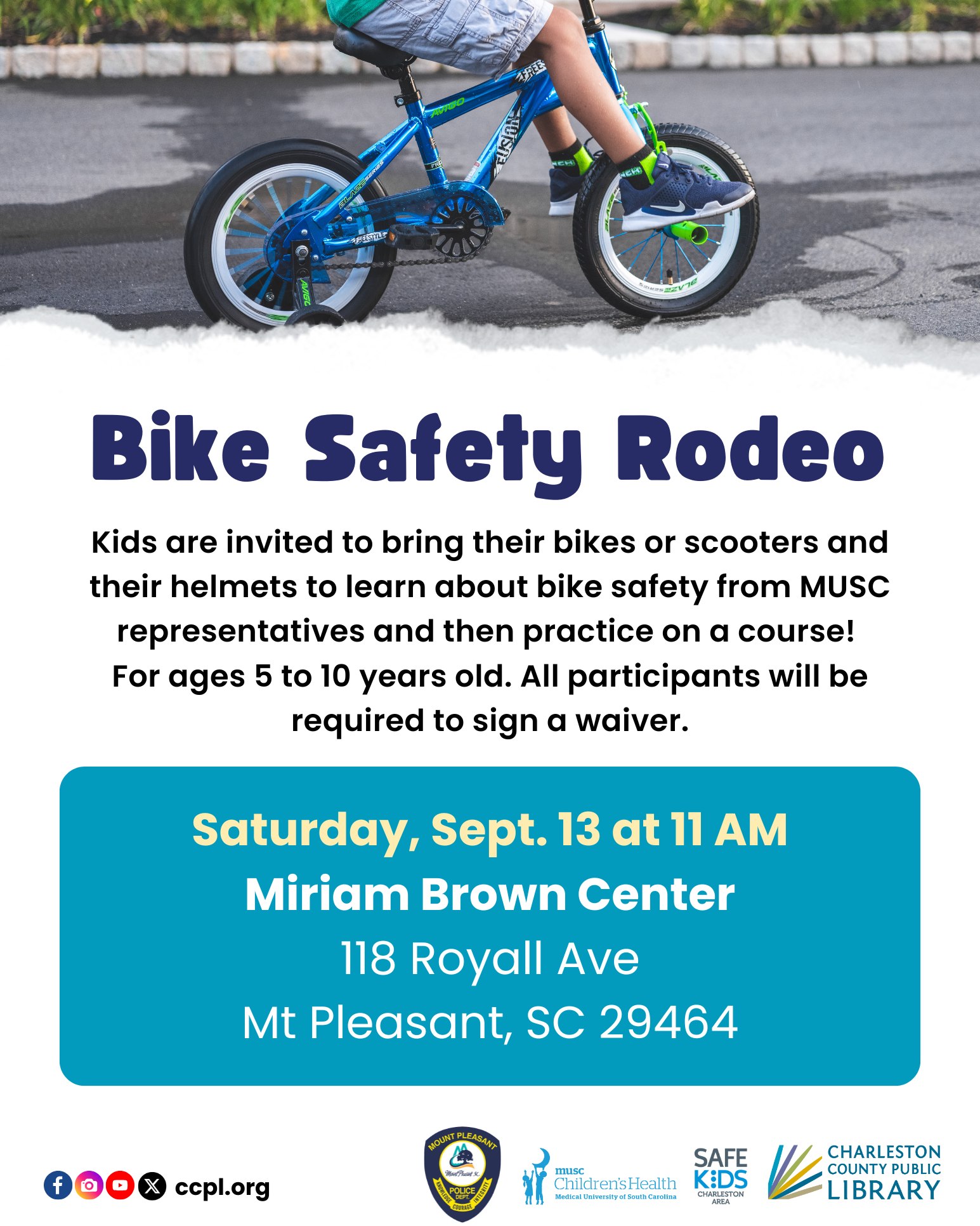 Mount - 🚴‍♀️ Bike Safety Rodeo 🚴‍♂️ Join us for a fun and educational ...
