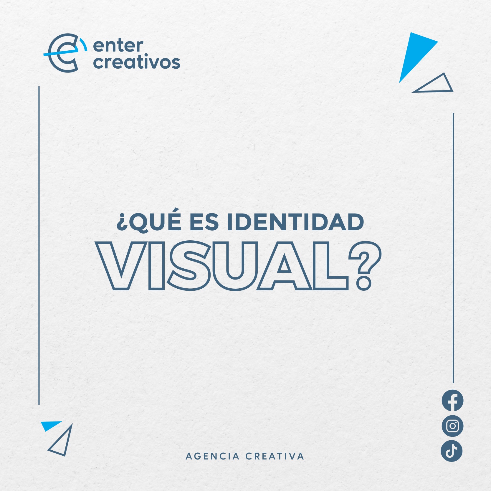 Enter Creativos - ¿Conoces qué es una identidad visual? 🤔...