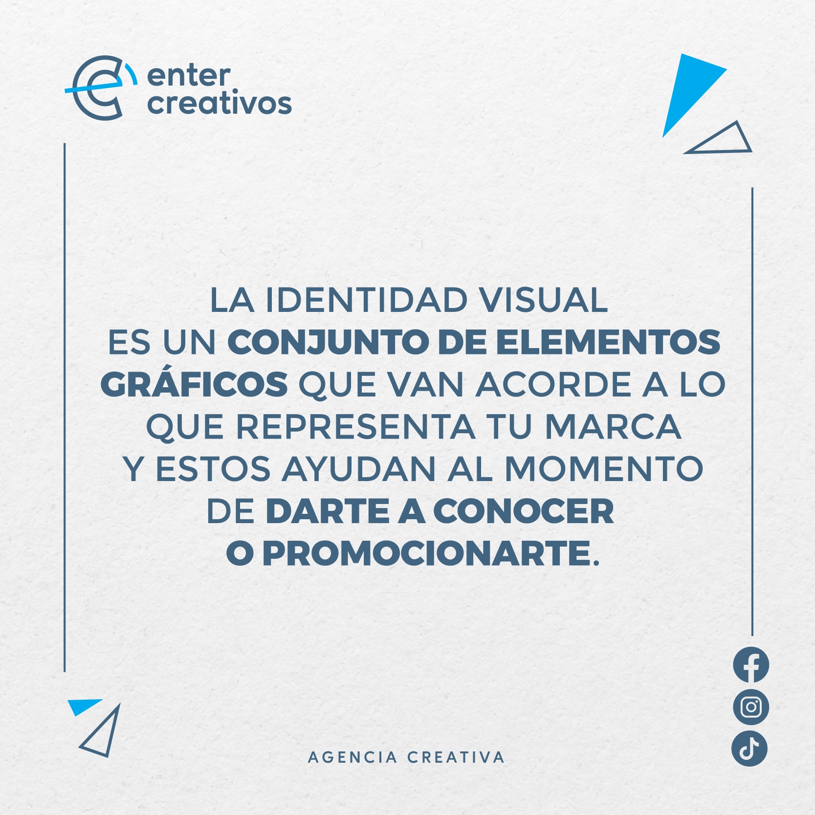 Enter Creativos - ¿Conoces qué es una identidad visual? 🤔...
