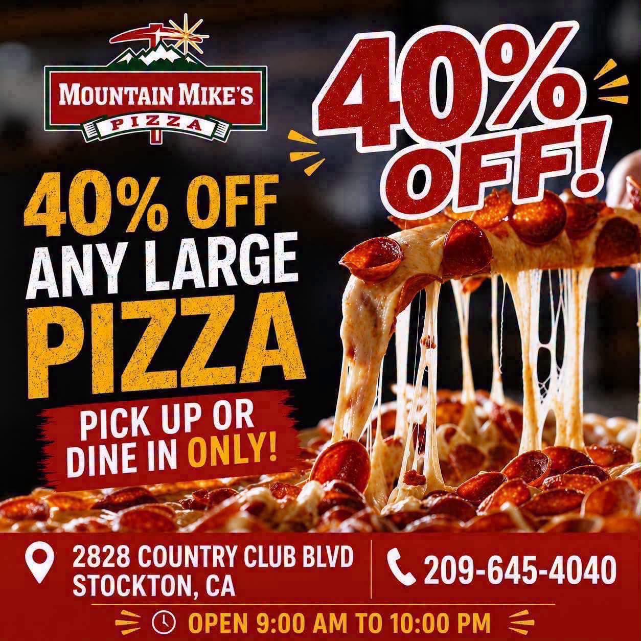 Mountain Mike's Pizza | Stockton CA