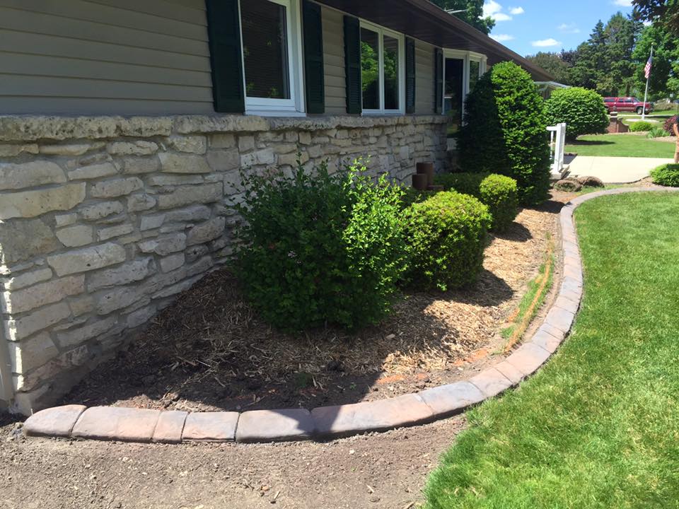 Curb Pros LLC - Our ledge stone pattern before and after...
