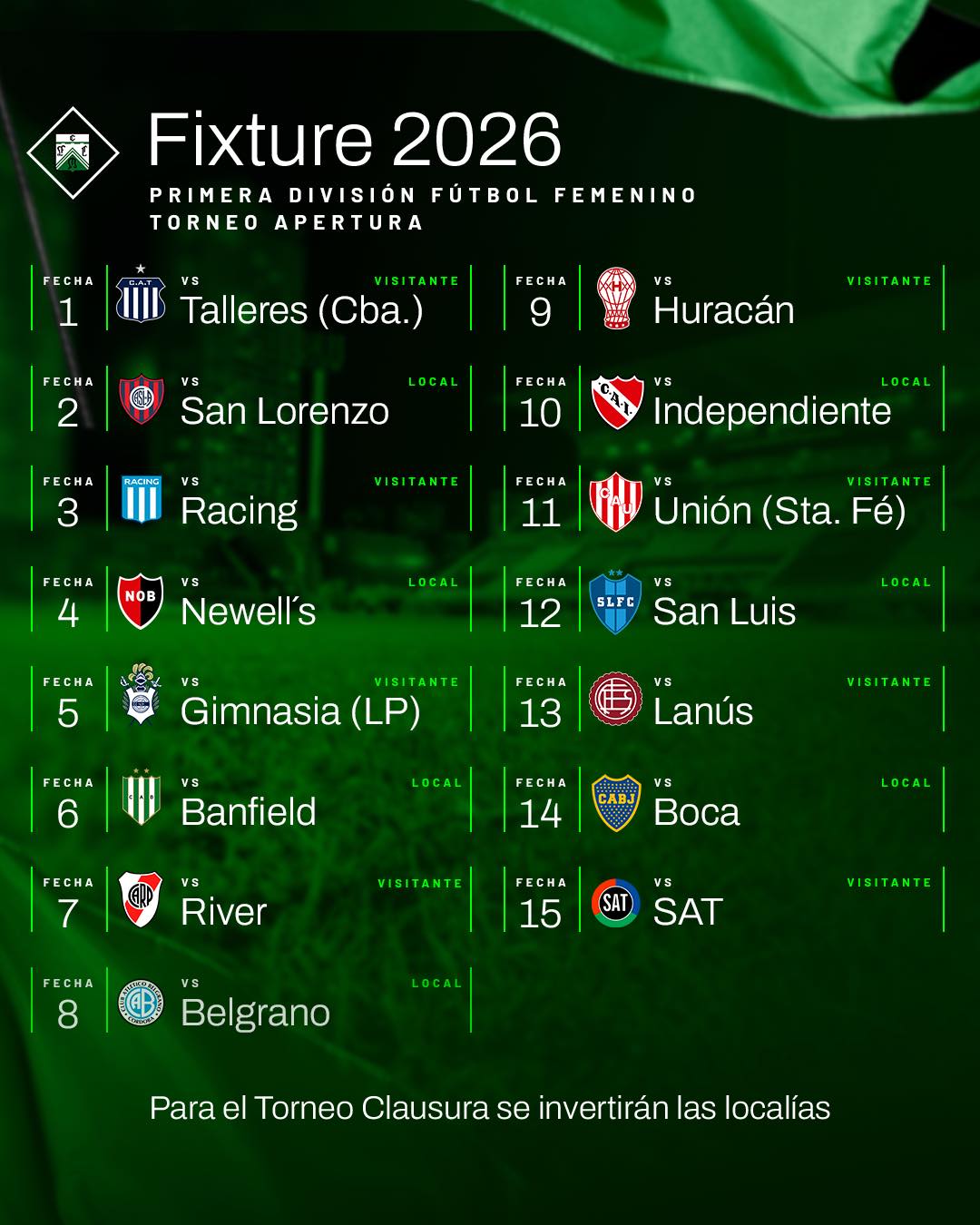 Club - 🗓️ ¡FIXTURE 2026! ⚽️ Este será el calendario de #Ferro para la ...