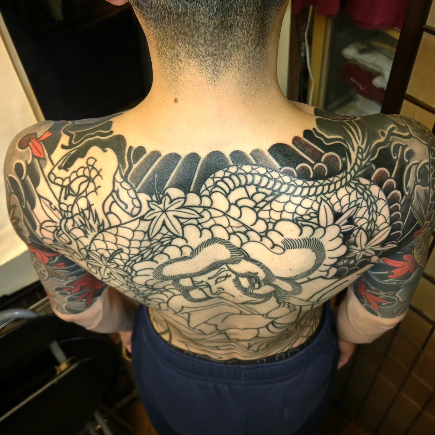 二代目梵天一門の「岡山梵天」さんと🍻 そして「伝説の刺青師 梵天太郎
