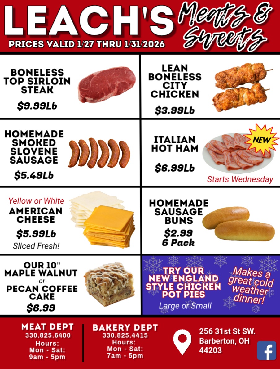 Leach's Meats & Sweets | Barberton OH