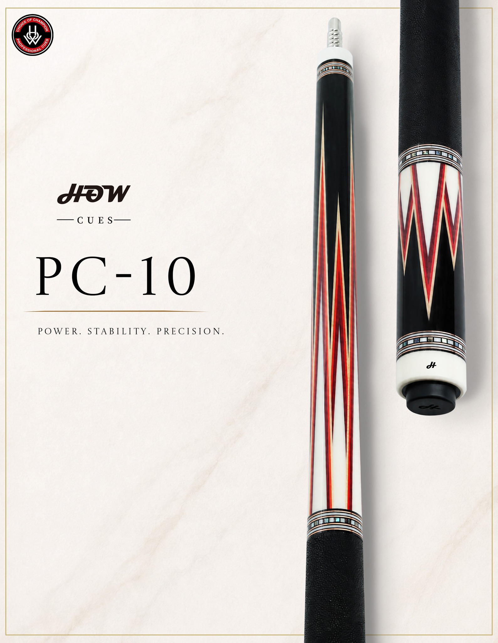 Introducing HyperX 12.5mm cue shaft with carbon core technology