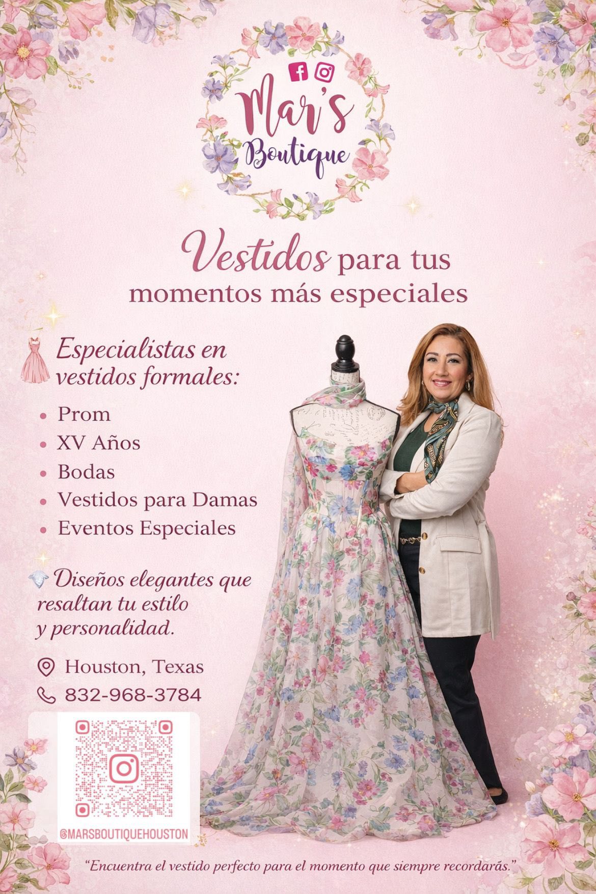 formal dress stores in houston 💖 MAY SPECIALS at Mar's Boutique 💖 Celebrate Mom style this month with beautiful dresses at special prices ✨👗 🌸 Prom • Weddings • Quinceañeras • Gala • Moms • Bridesmaids SID-IEJ5398D1