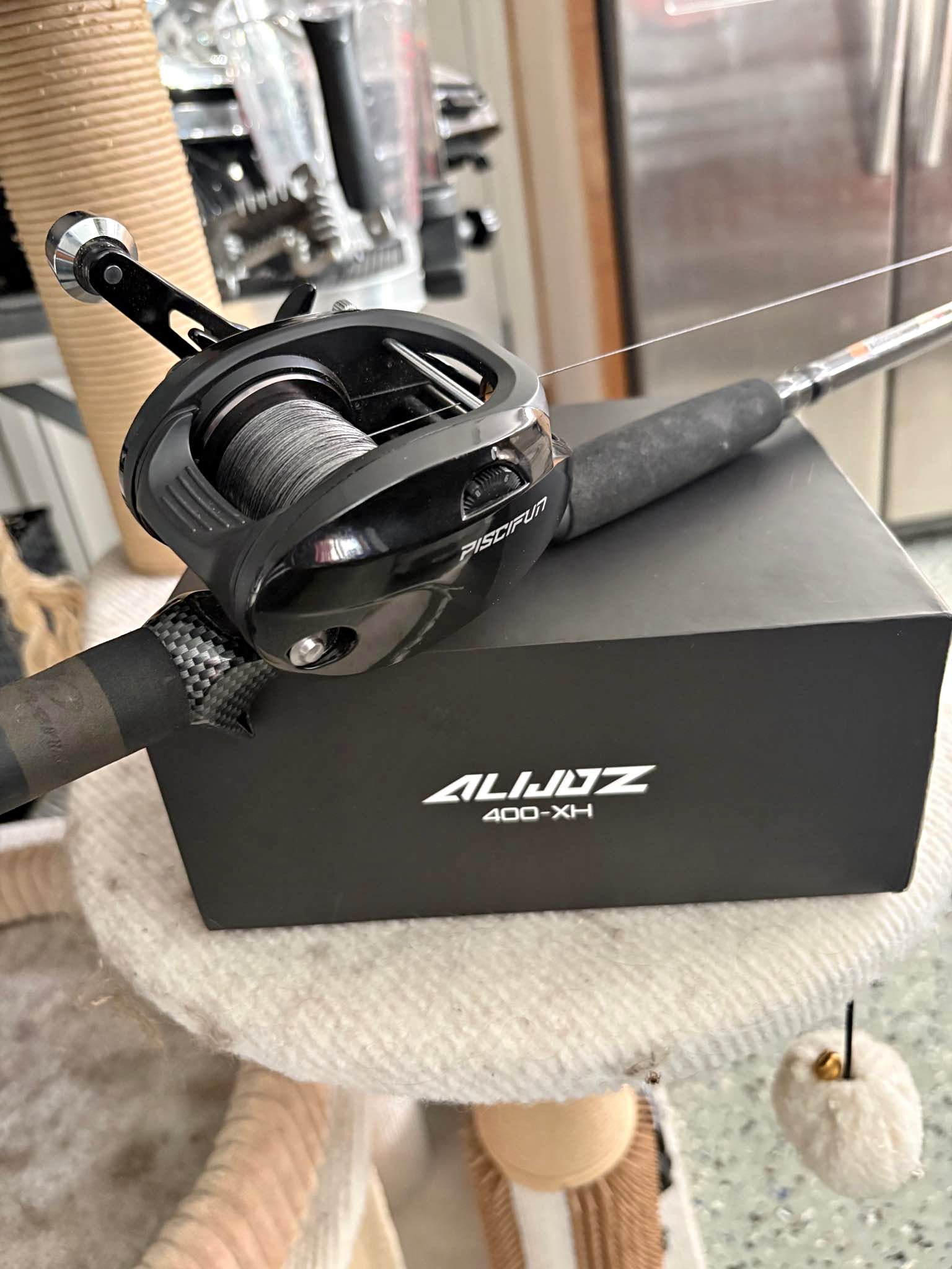 baitcaster combo left retrieval Abu Garcia Jordan Lee Baitcast paired with precision cut gears Bait Caster Lew's Mach Baitcast