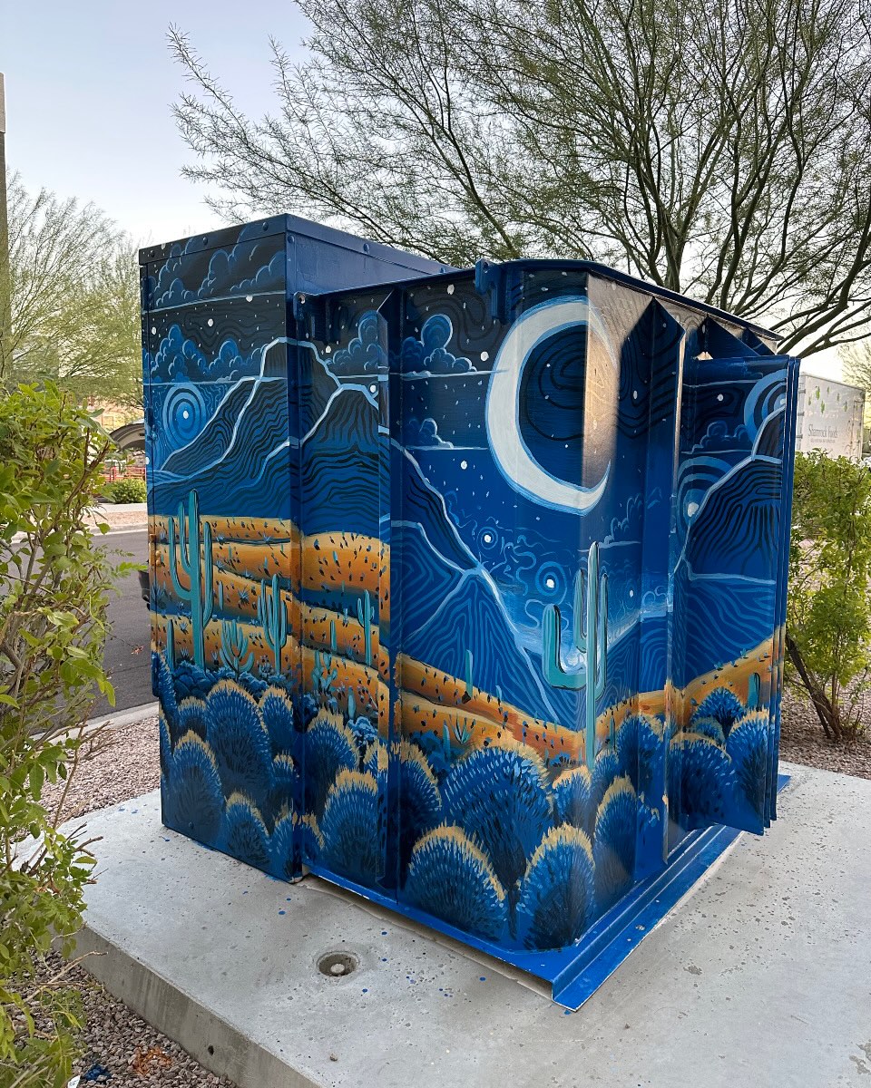 What could a utility box become in the hands of an Arizona artist