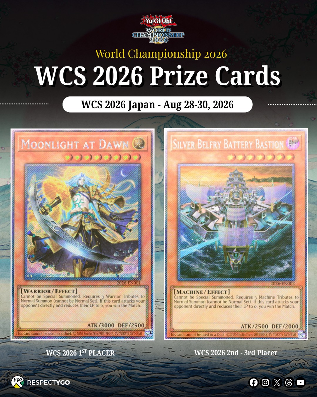 WCS 2026 prize cards revealed: Moonlight at Dawn and Silver Belfry