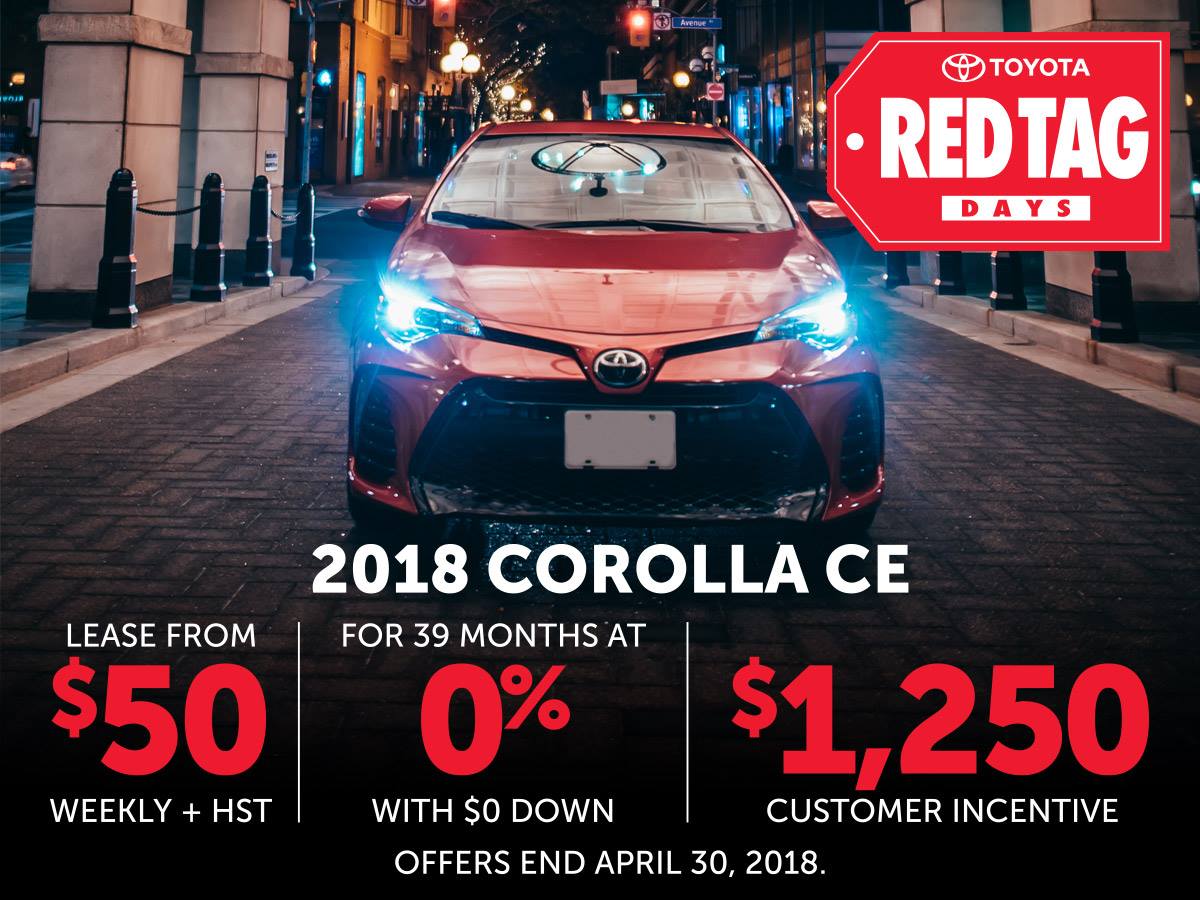 Toyota Red Tag Days are back and the... - Orangeville Toyota | Facebook